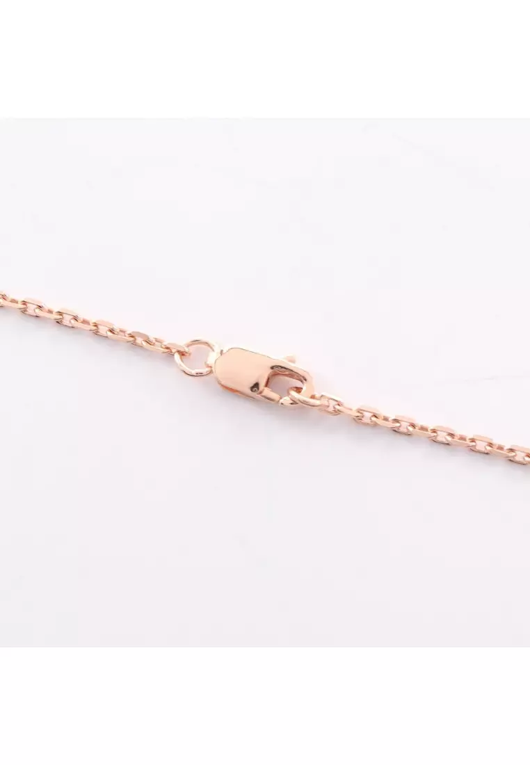 Pre-Loved Hermès MINI POP H Mini Pop H necklace GP Pink gold black