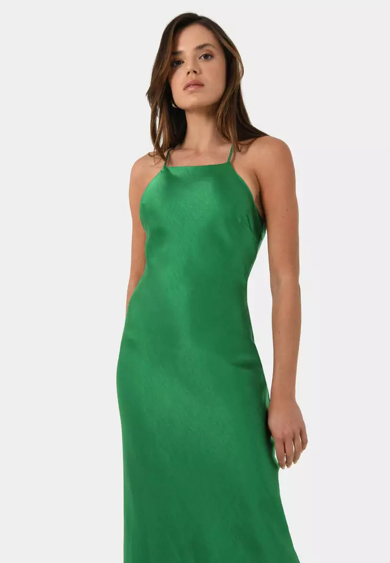 Samaya Satin Midi Dress