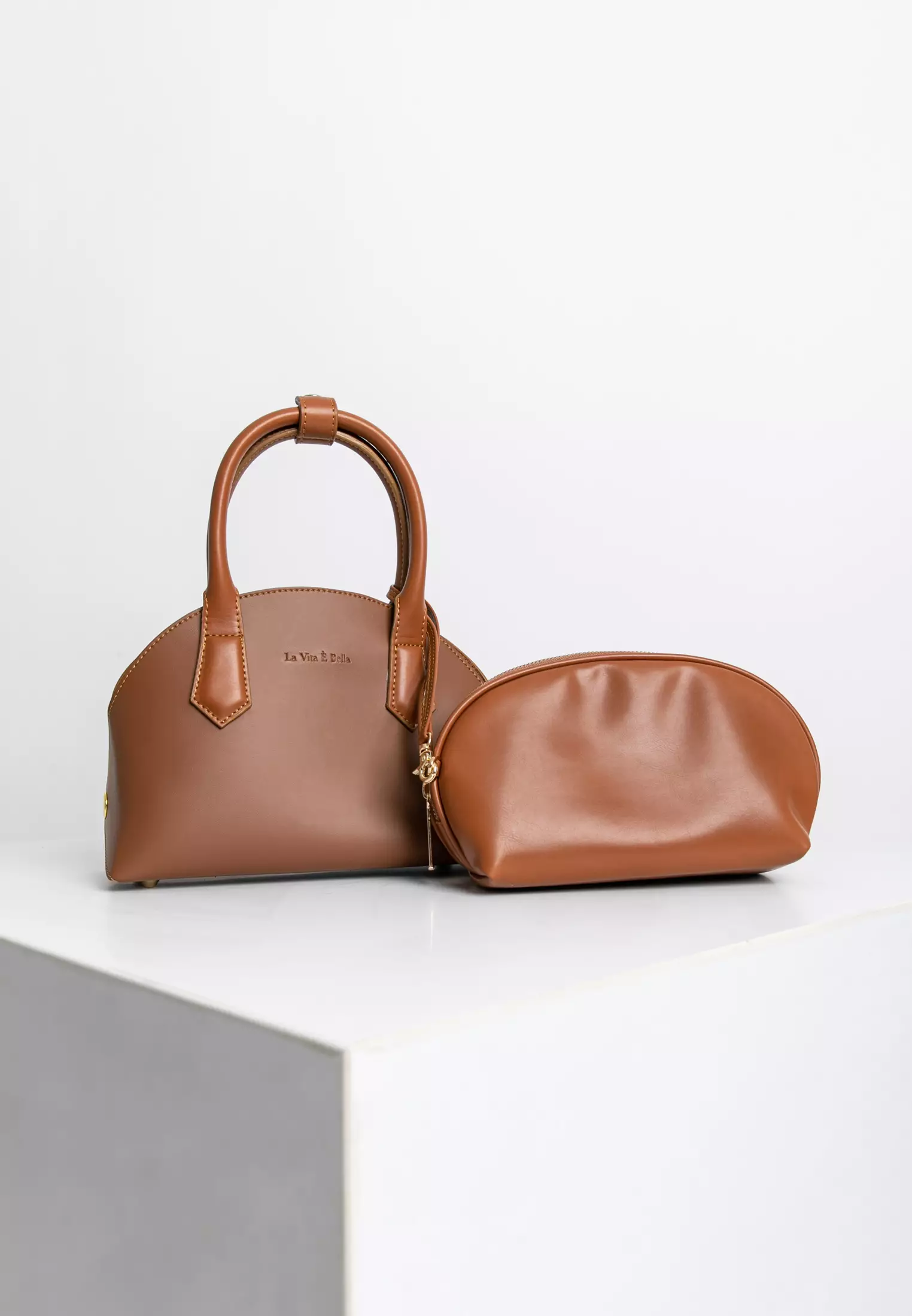 Halve Women Hand Bag with Crossbody Strap