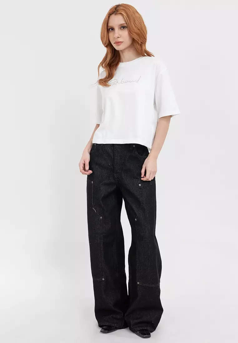 Ladies Rhine Crop Boxy Tee