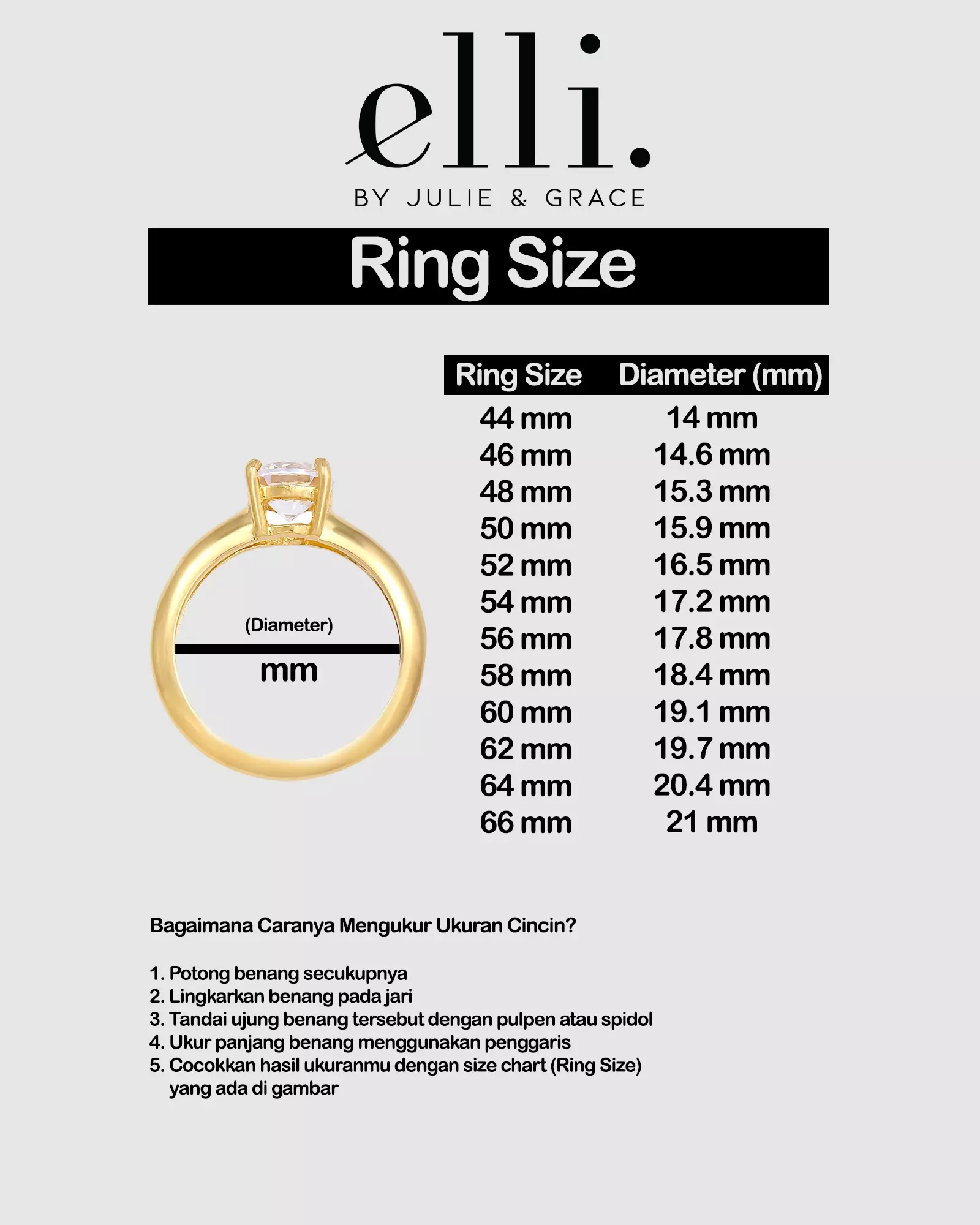 Cincin Perhiasan Perak 925 Wanita Solitaire Classic Zirconia Gold Plated