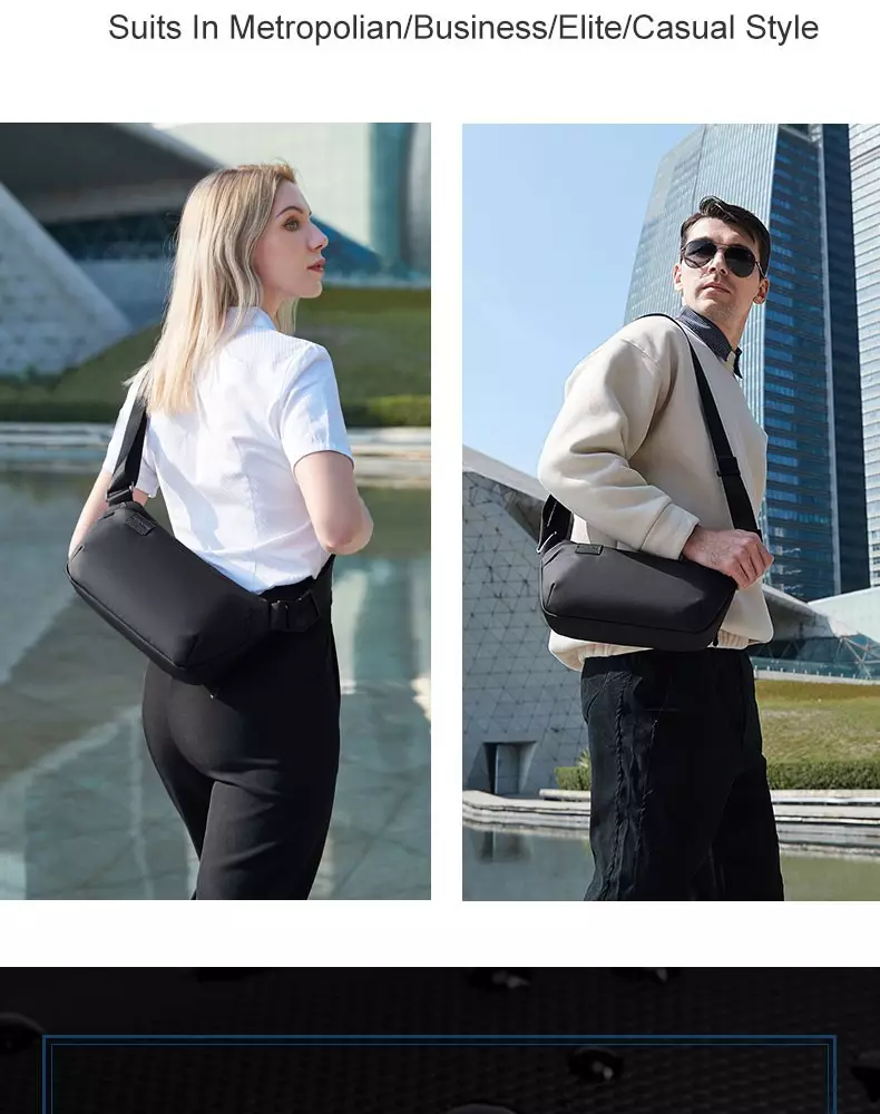 Arctic Hunter Y00561 Tas Selempang Pria Waist Bag Pria Sling Bag Pria - BLACK