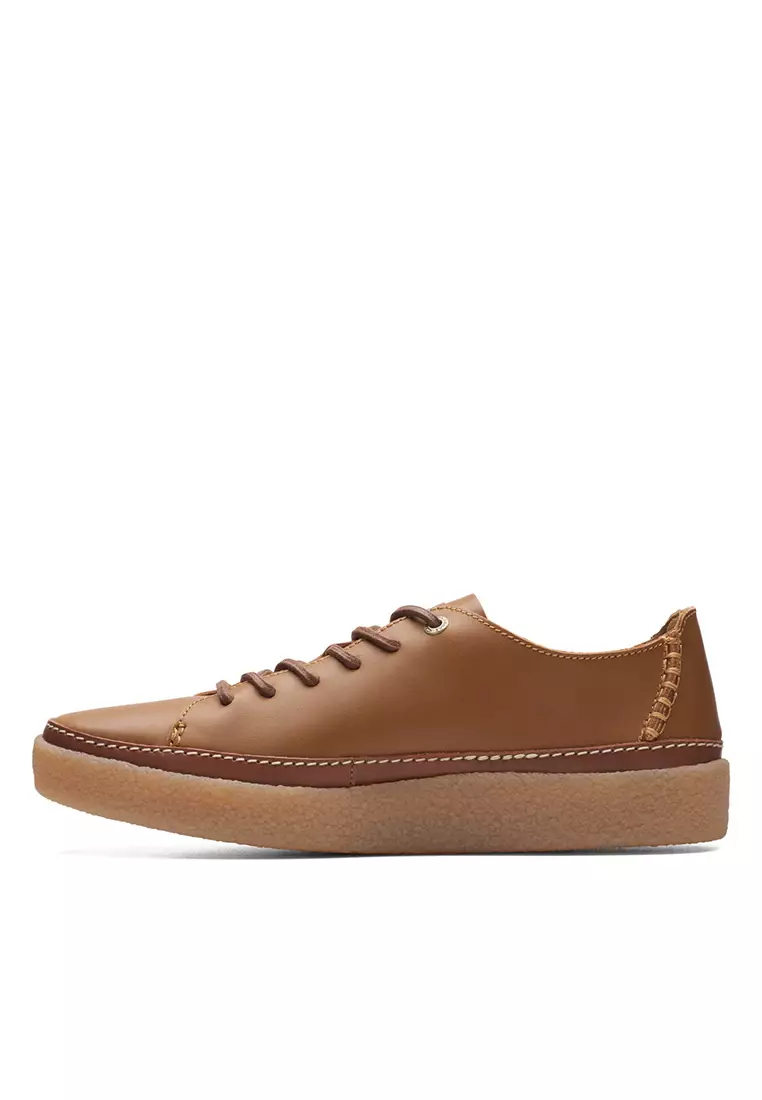 Buy Clarks Clarks Mens Oakpark Low Sneakers - Tan Leather 2024 Online ...