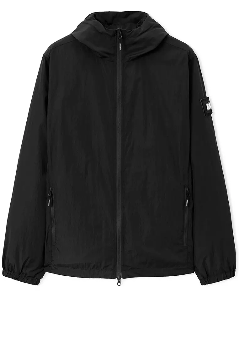 MENS BLACK TECHNICIAN FACE MASK JACKET