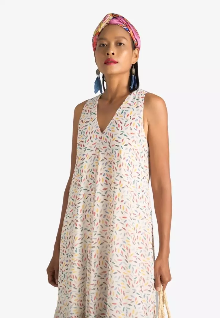 New Linen New Horizon Maxi Chiffon Dress