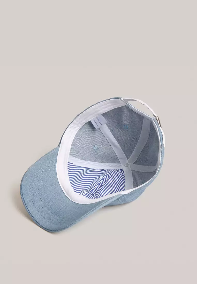 Chambray Biker Cap