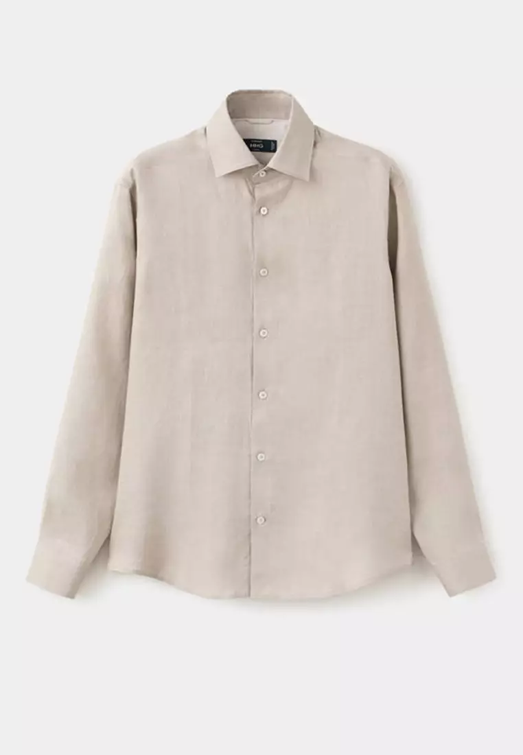 100% Linen Slim-Fit Shirt
