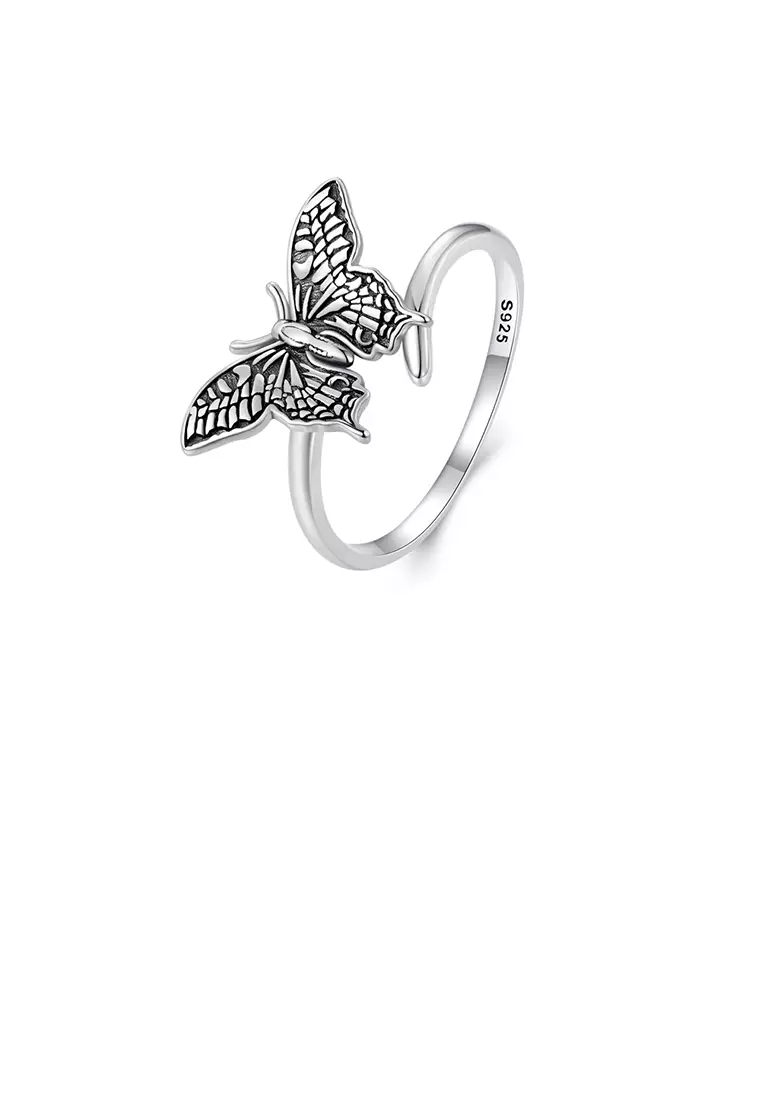 Vintage butterfly ring best sale