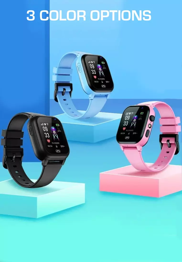 4G Kids/Teenagers Smartwatch - Sim Card Calls - GPS Location Tracking - SOS Button - Camera - IOS / Android - IP67 Waterproof