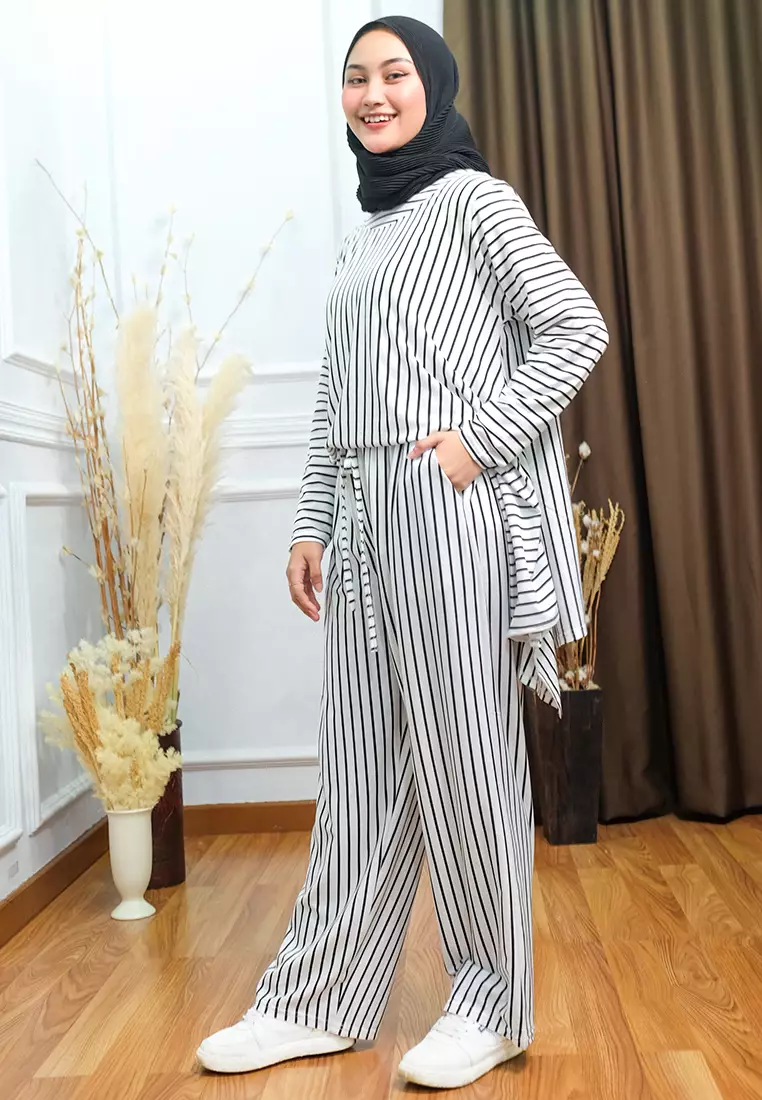 Oneset Simple Pants Bigstripes