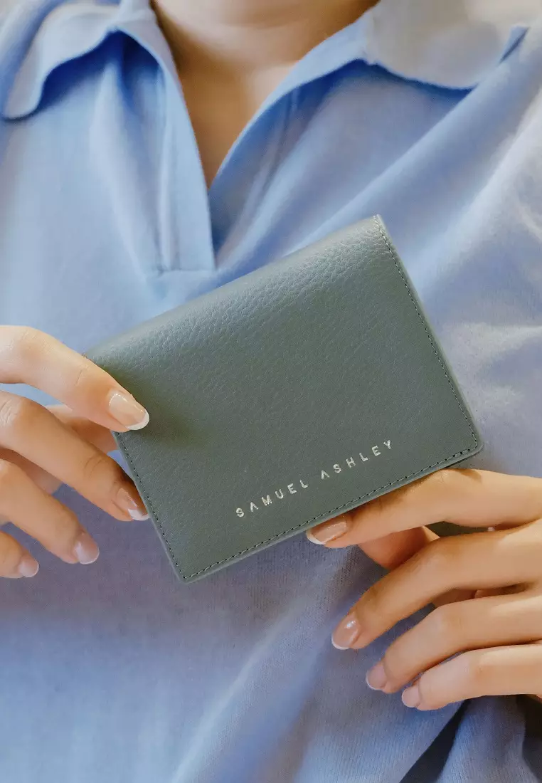 Lola Bi-fold Leather Wallet - Jungle Green