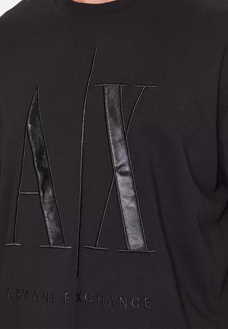 Comfort Fit Reflective Icon Logo T-Shirt Black/Black