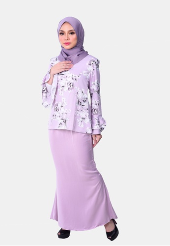 Petunia Kurung Modern from KAMDAR in Purple