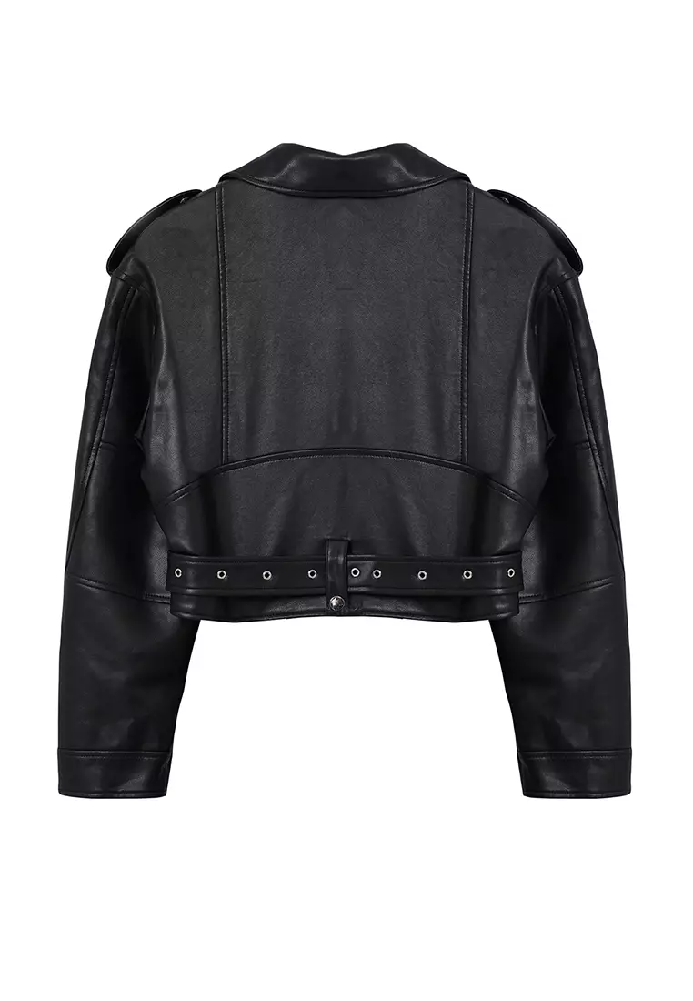 Buy Trendyol Biker Jacket with Belt Detail 2025 Online ZALORA
