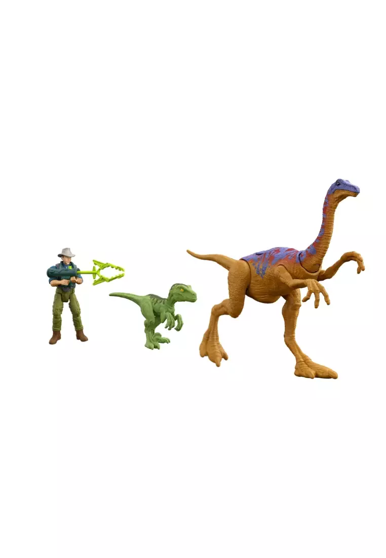 Jurassic Park Dr. Alan Grant Tactical Claw Figure Pack & 2 Dinosaurs