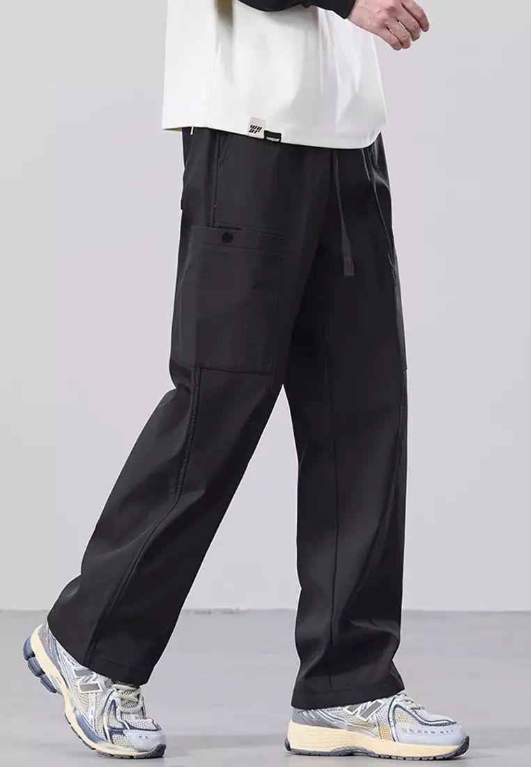 Drawstring Casual Cargo Trousers