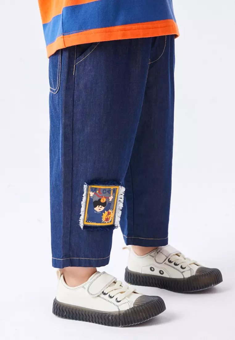 Graphic Printed Denim Jeans