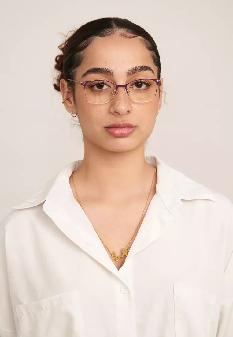 SS1941 (C4-Purple & Gold) Anti-Radiation Computer Eyeglasses for Women