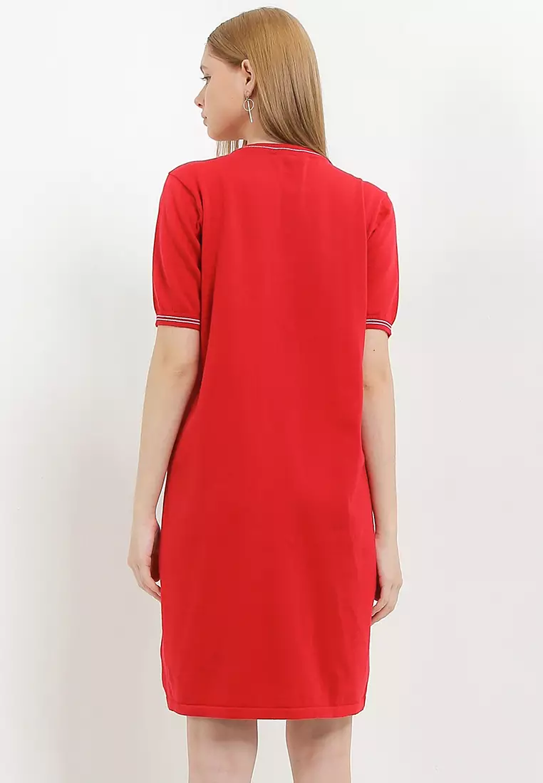 Mendez Solid Knit Dress
