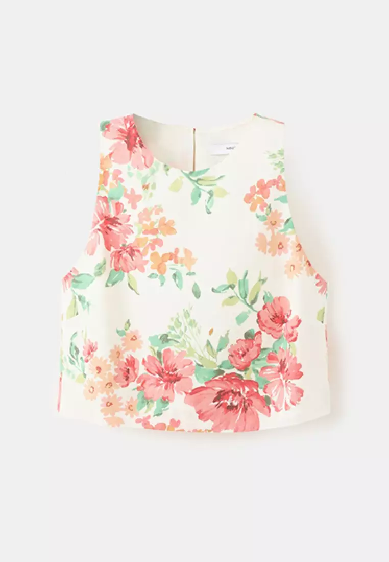 Printed Crop Top