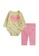 Nike yellow Nike Girl Newborn's Long Sleeves Bodysuit & Pants Set (0 - 9 Months) - Arctic Punch 18F6DKAC57FFFAGS_1