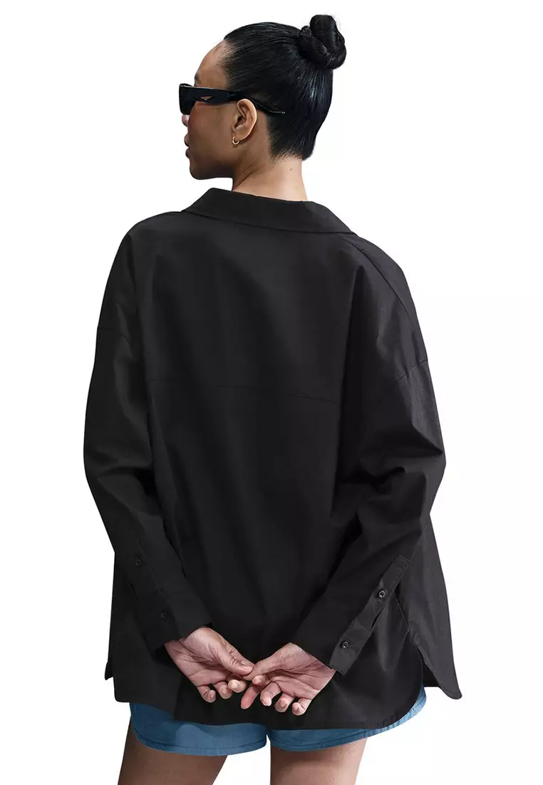 Nike Chill Ppln Long Sleeve Btn Top