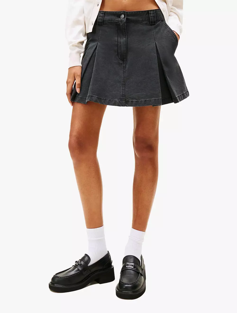 Tommy Jeans - Pleated Denim Mini Skirt