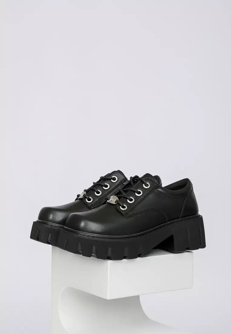Platform Leather Derbys MZ03385