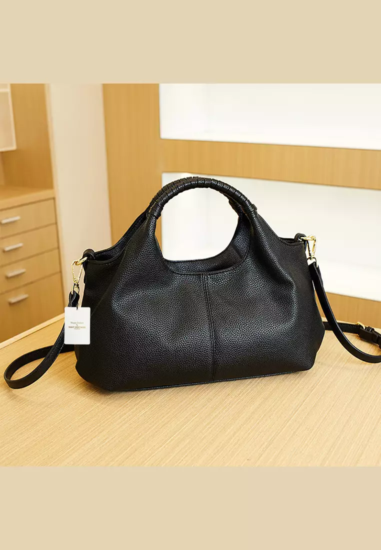 Lychee Pattern Faux Leather Three Way Handbag JW CL-1405