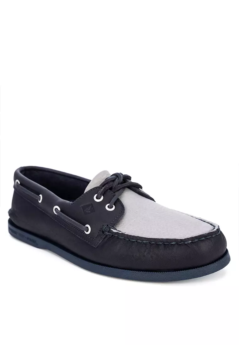 Discount on Sperry  shoes - SKU: Men's Authentic Original™ Tumbled Boat Shoe Navy (Sts25293)