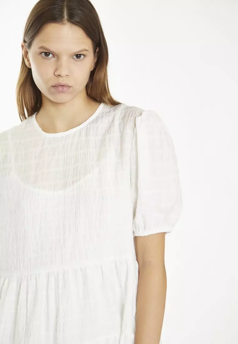 Puff Sleeve Baby Doll Mini Dress