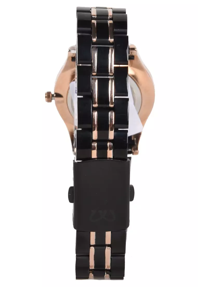 Mirage - Jam Tangan Wanita - Rosegold Black - Stainless Steel Bracelet - 8670L-A