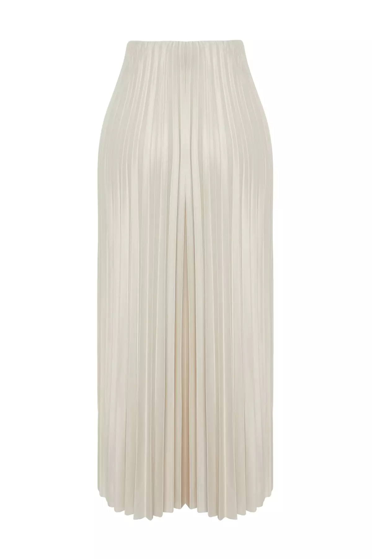 Pleated Maxi Knitted Skirt