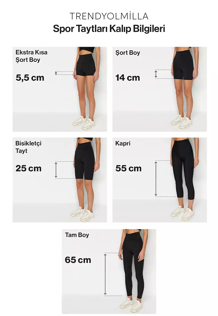 Pocket Detailed Knitted Sports Tights
