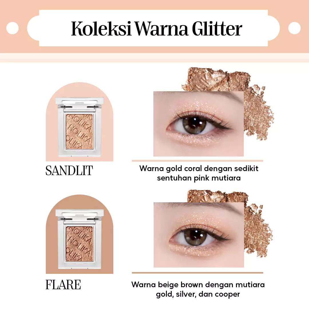 Holika Holika My Fave Piece Eye Glitz 27 Demure | Glitter Single Eyeshadow