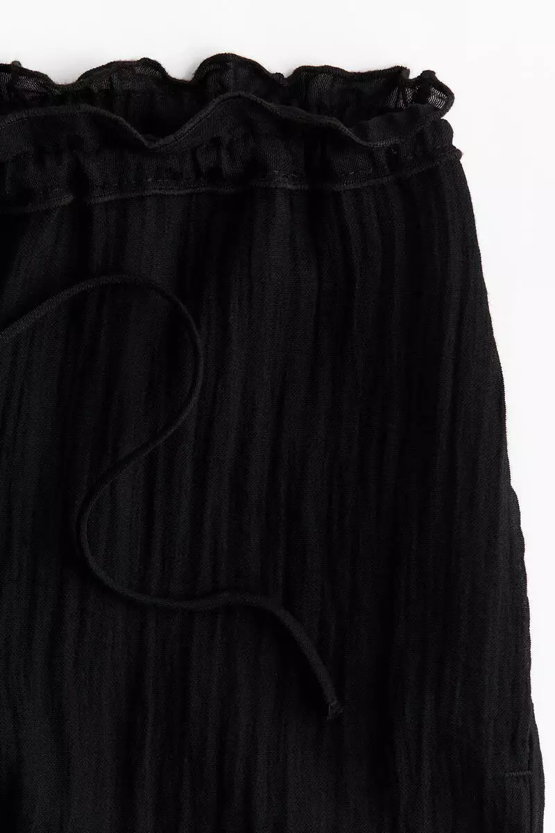 Balloon drawstring trousers