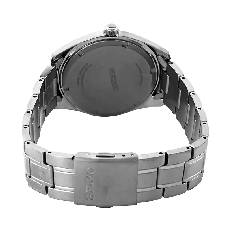 Jam Tangan Pria Seiko Classic SUR371P1 Discover More Blue Dial Titanium Strap