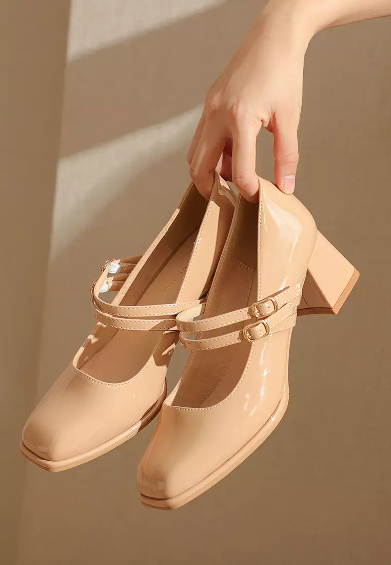 5CM Double Strap Mary Jane Shoes 595-3