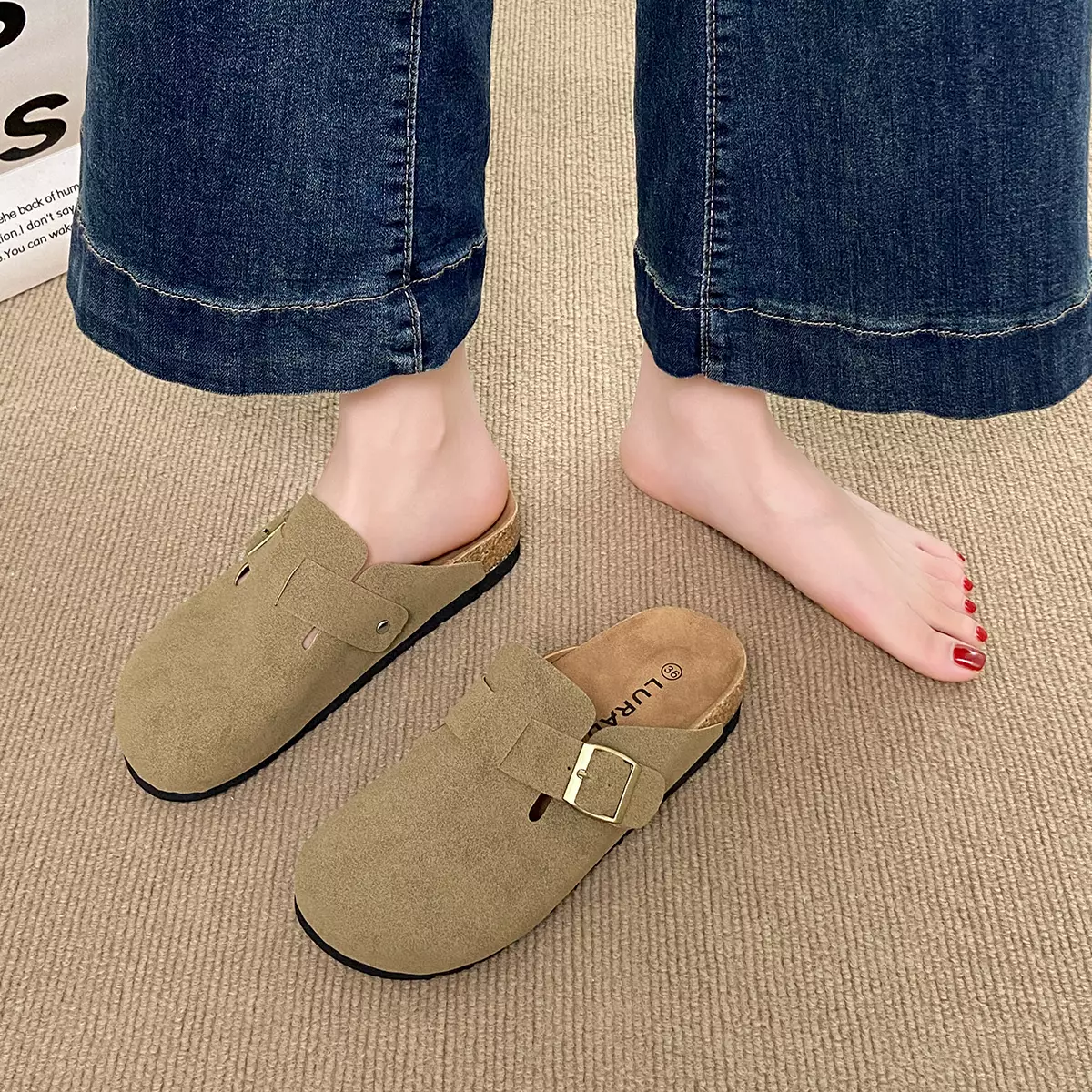 Sandal Wanita Rumah Santai Sendal Lebar Cewek Nyaman Dipakai WL24115