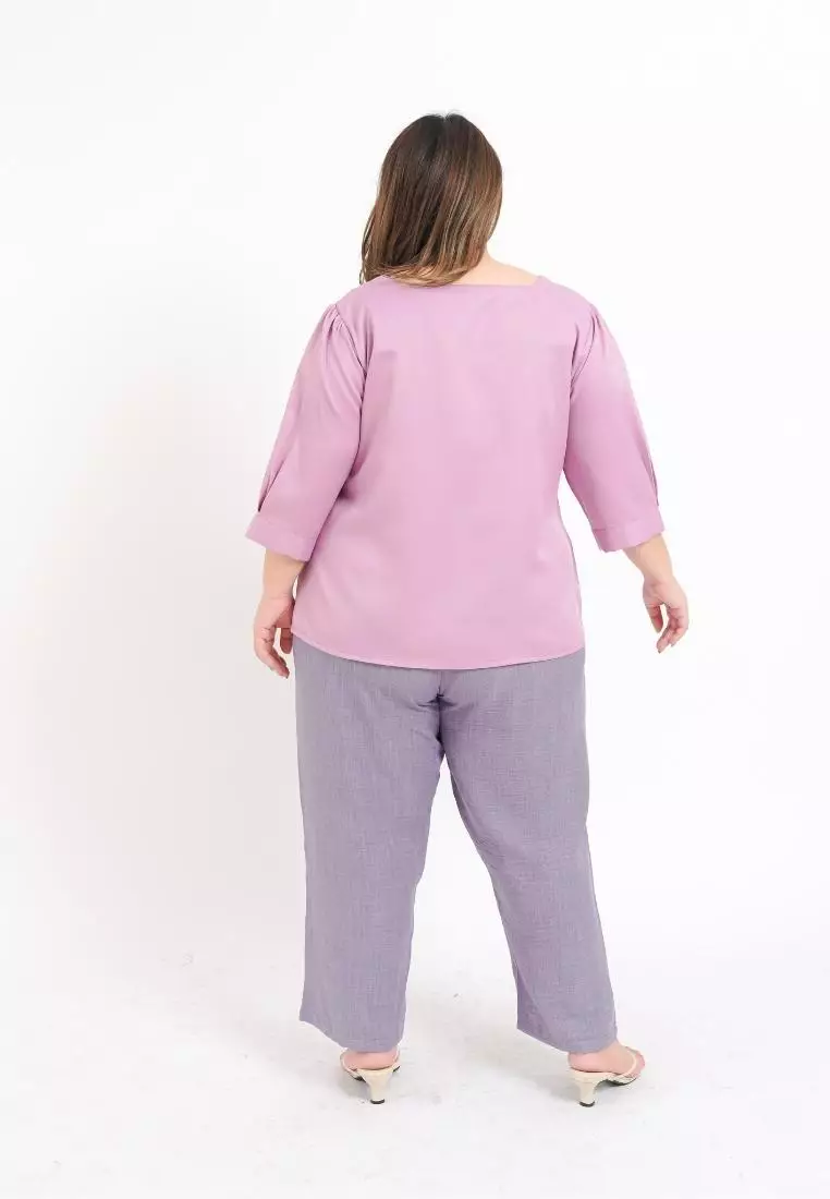 Plus Size Blouse Aubree Lilac
