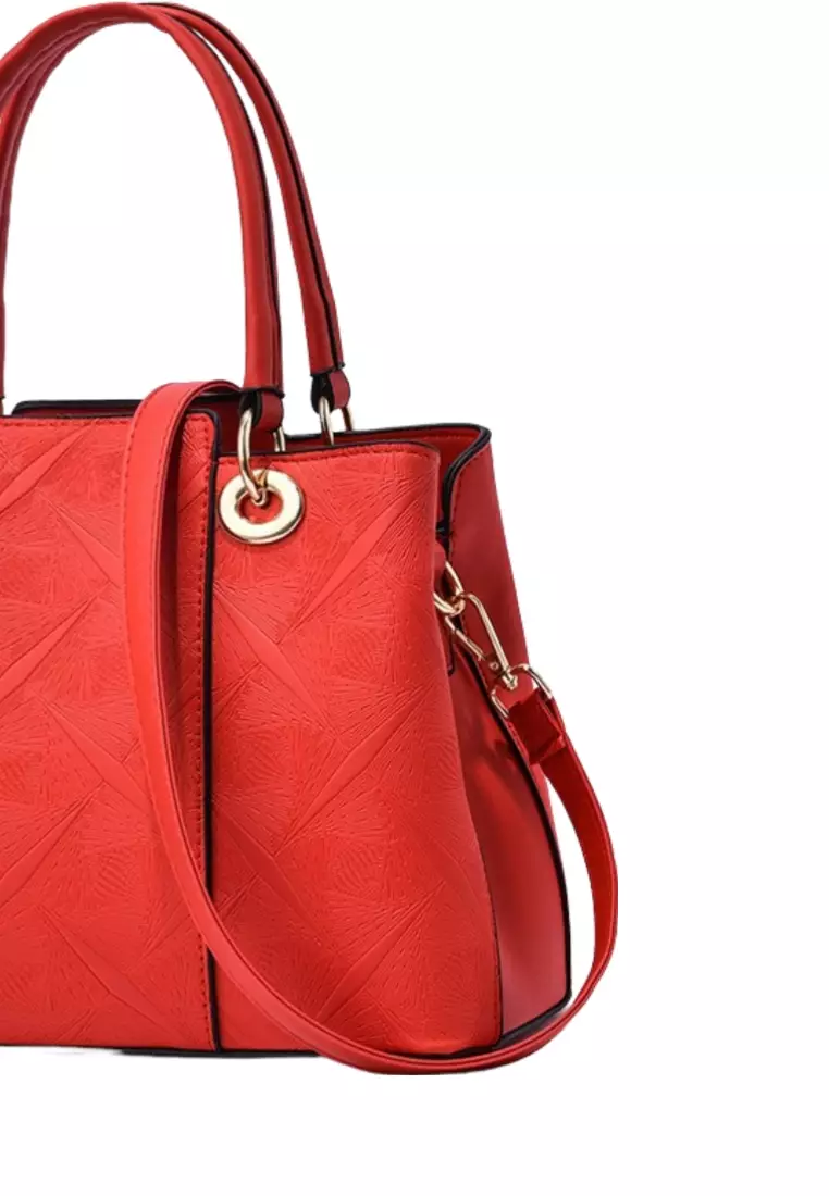Women's Embossed 2-Ways Crossbody Bags Tote Bags