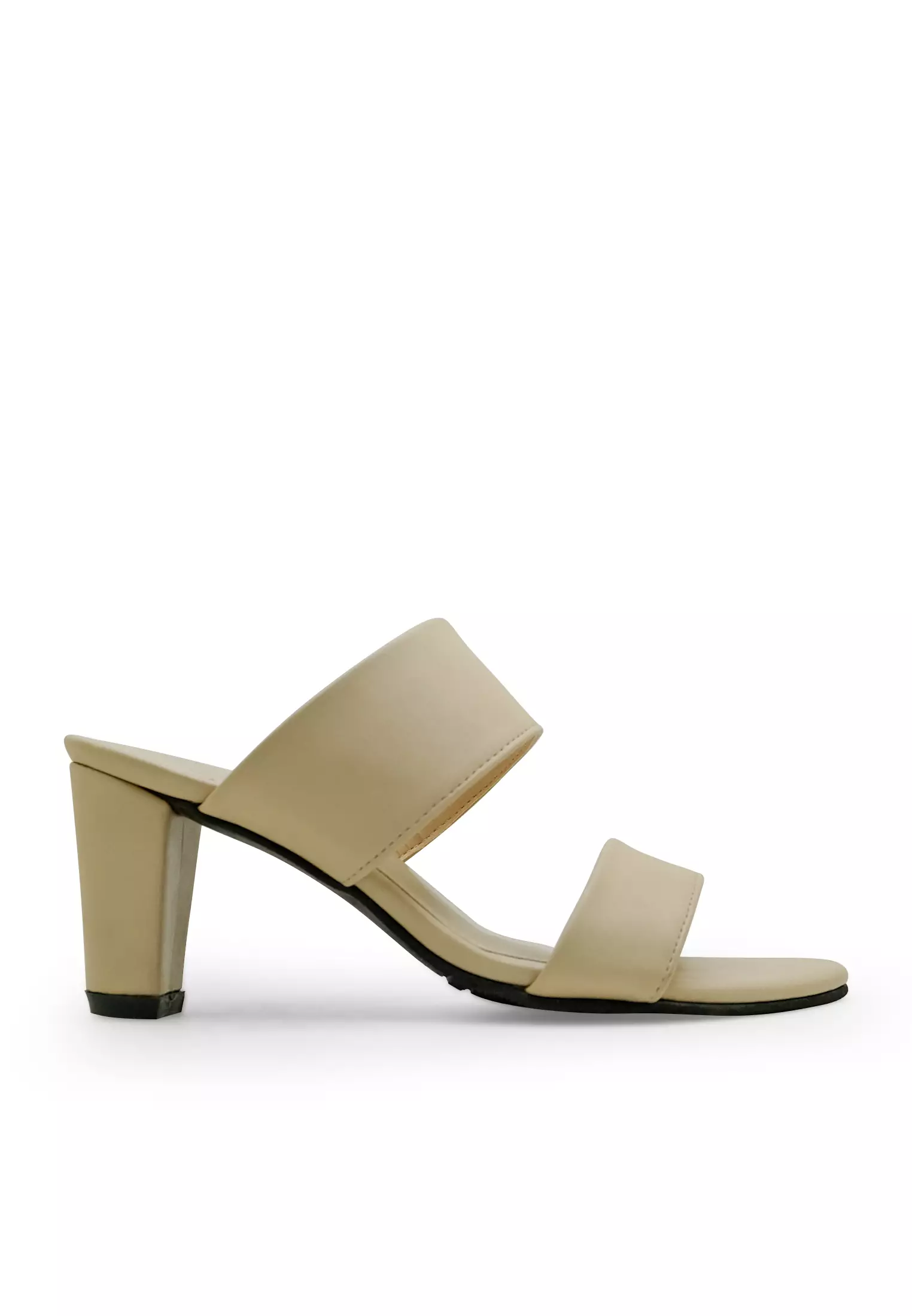 Olivia Sandal Double Strap Wanita Hak 7 cm