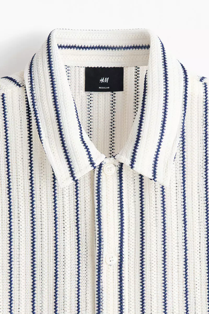 Regular Fit Textured-knit shirt