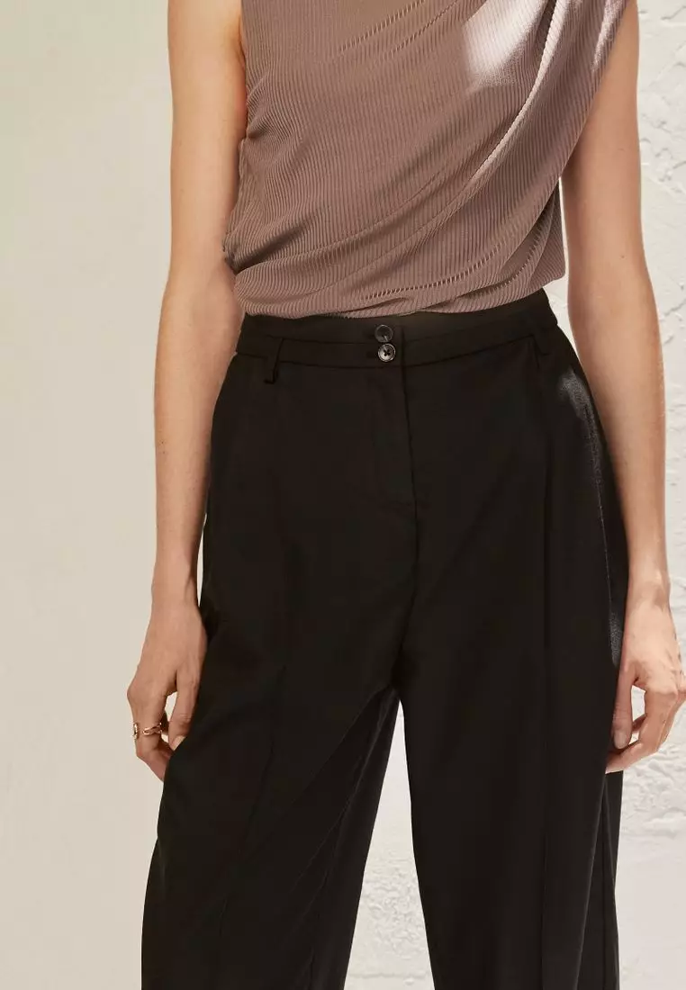 Premium Tailored Barrel Leg Trousers
