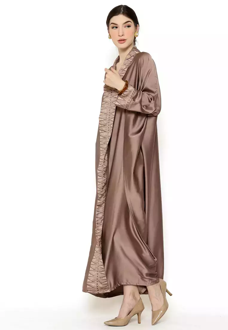 Kanzi Exclusive Long Sleeve Songket Kaftan