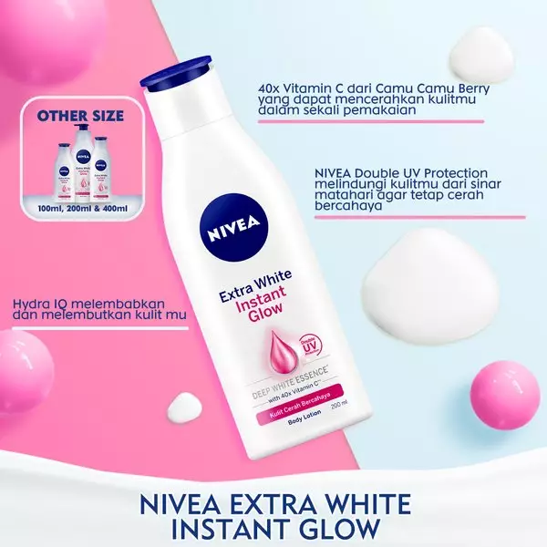 NIVEA Body Care Lotion Extra Bright Instant Glow - Best Value Set
