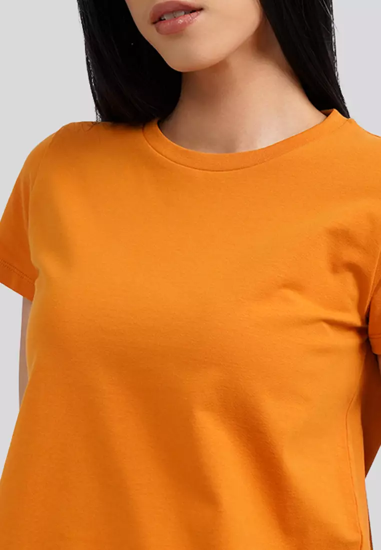 Basic Round Neck Cotton T-Shirt