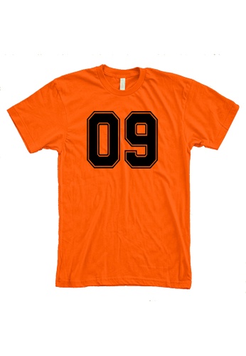 MRL Prints orange Number Shirt 09 T-Shirt Customized Jersey ED583AA2D24F46GS_1