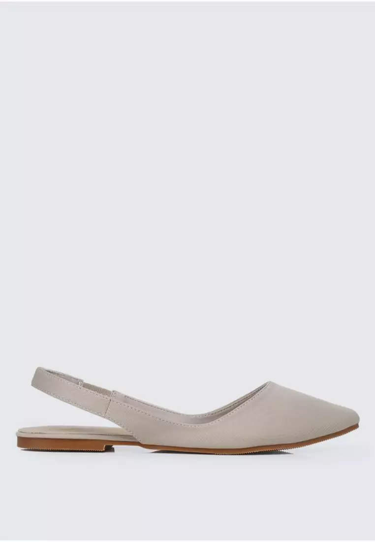 Discount on My Ballerine  shoes - SKU: Kate Comfy Ballerina In Beige