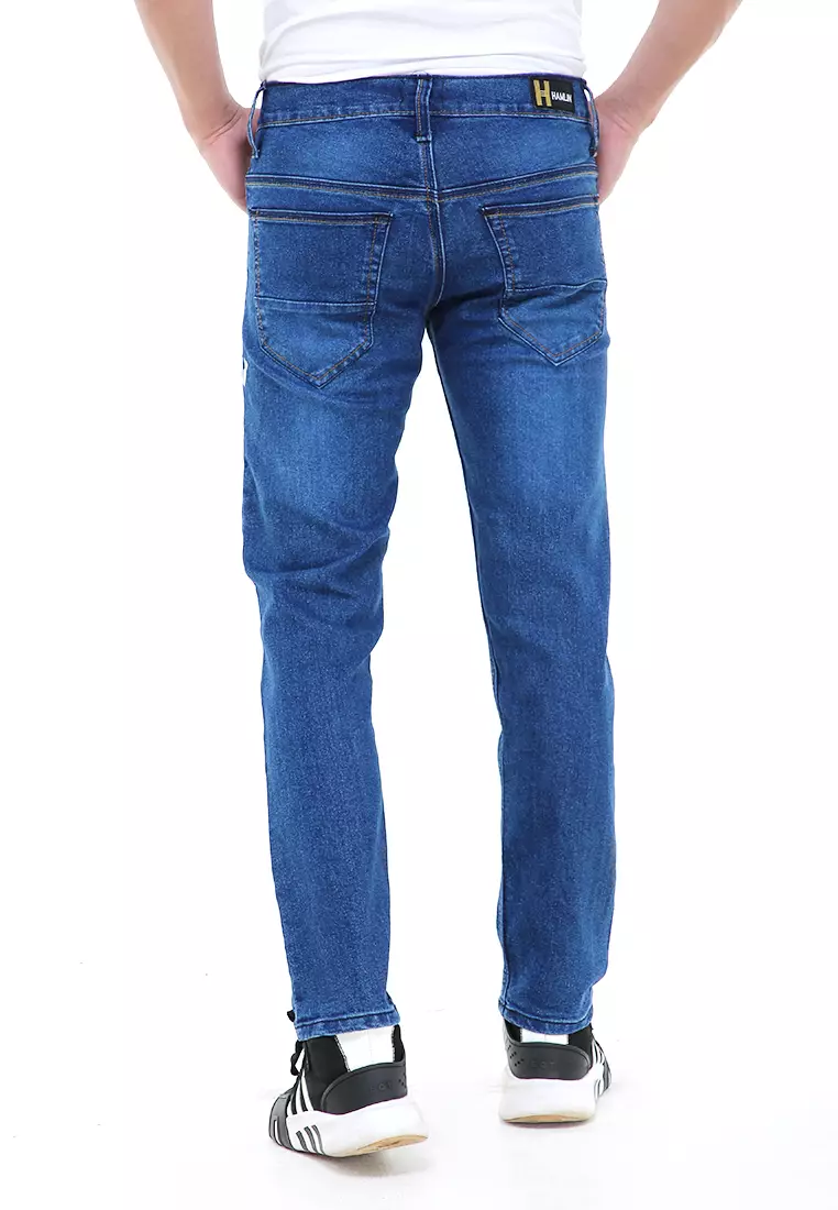 Locko Celana Panjang Denim Pria Style Casual Long Pants Material Jeans ORIGINAL - Bwash